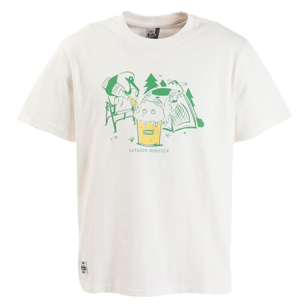 Amazon.co.jp: チャムス（CHUMS） 半袖Tシャツ CHUMS×アウトドア